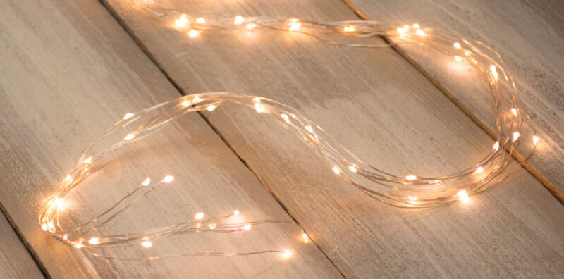 LAMPKI MIKRO LED NA DRUCIK 264 LED WŁOSY ANIELSKIE CIEPŁE
