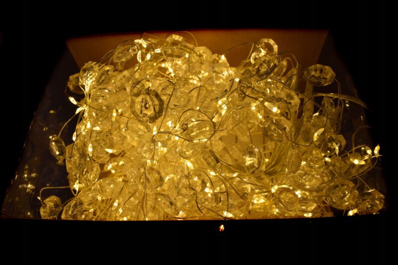 LAMPKI SOPLE KURTYNA LED NA DRUCIKU 288LED DIAMENT