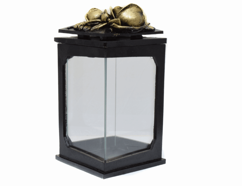 ZNICZ LAMPION ŻYWICA SZKŁO CIĘŻKI ZDOBIENIE NA POKRYWIE K3