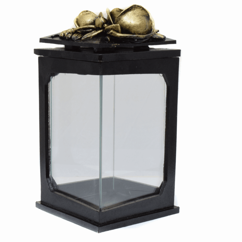 ZNICZ LAMPION ŻYWICA SZKŁO CIĘŻKI ZDOBIENIE NA POKRYWIE K3