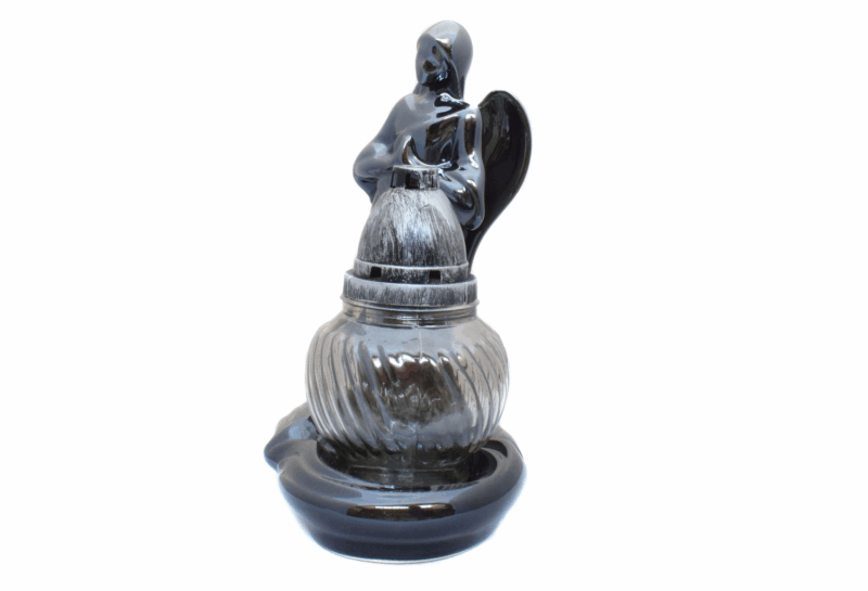 ZNICZ CERAMICZNY ANIOŁ FIGURKA SZKŁO