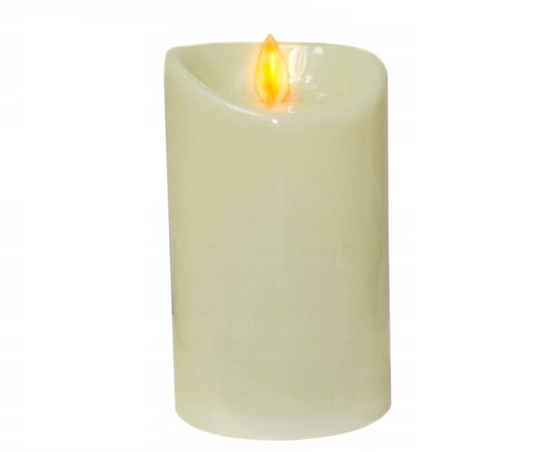 DUŻA ŚWIECA LED RUCHOMY PŁOMIEŃ NA BATERIE 12cm
