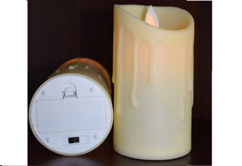 ŚWIECA LED RUCHOMY PŁOMIEŃ NA BATERIE 15cm 12sztuk
