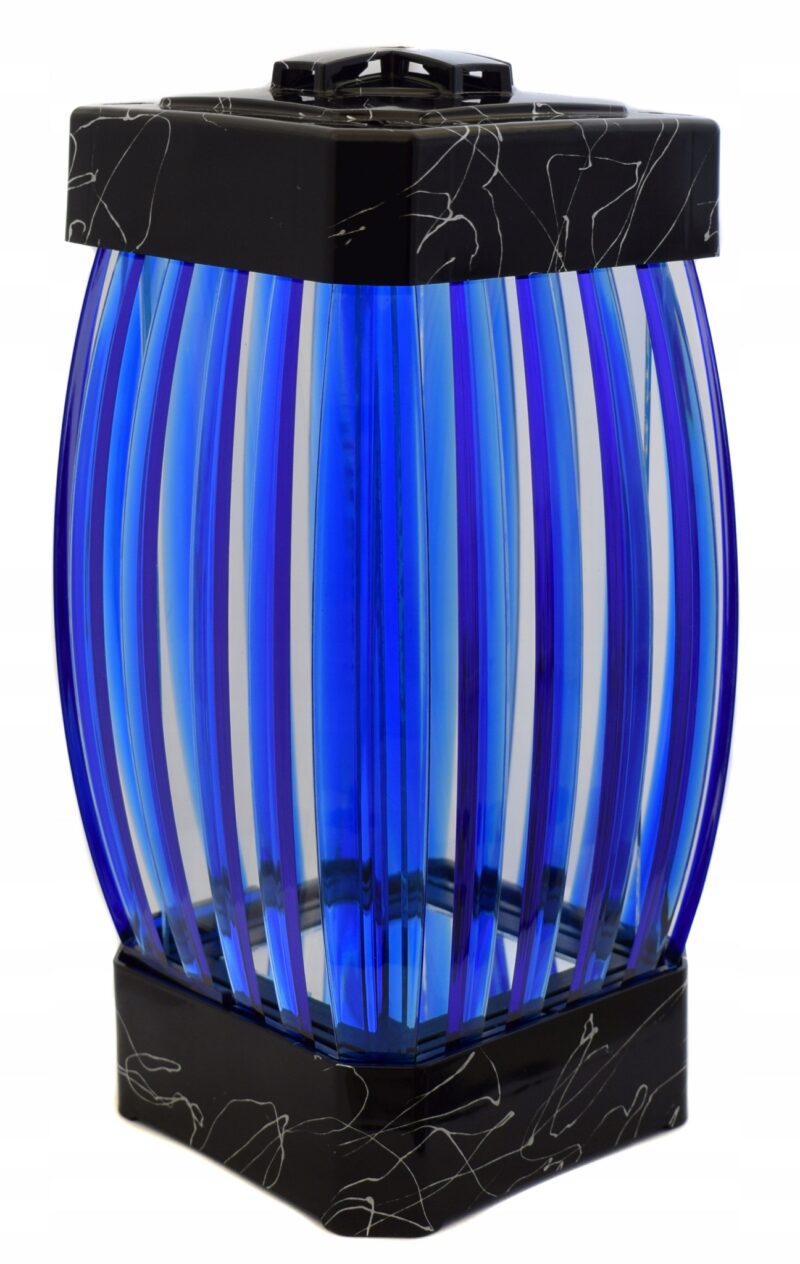 ZNICZ OZDOBNY GLAMOUR 1 LAMPION LATARENKA DIAMENT Niebieski