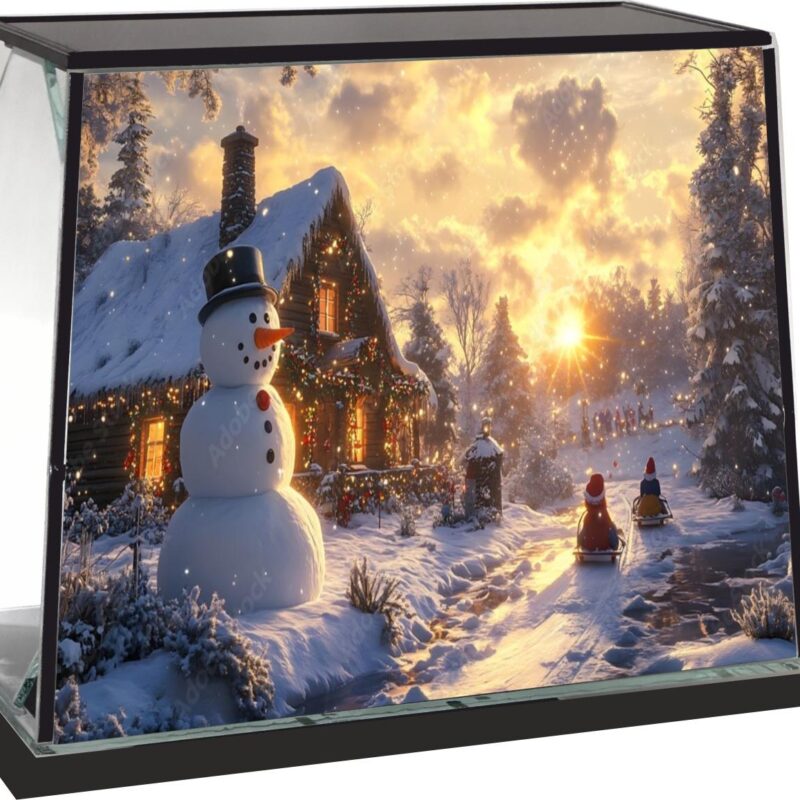 Znicz Lampion świąteczny Panorama nadruk