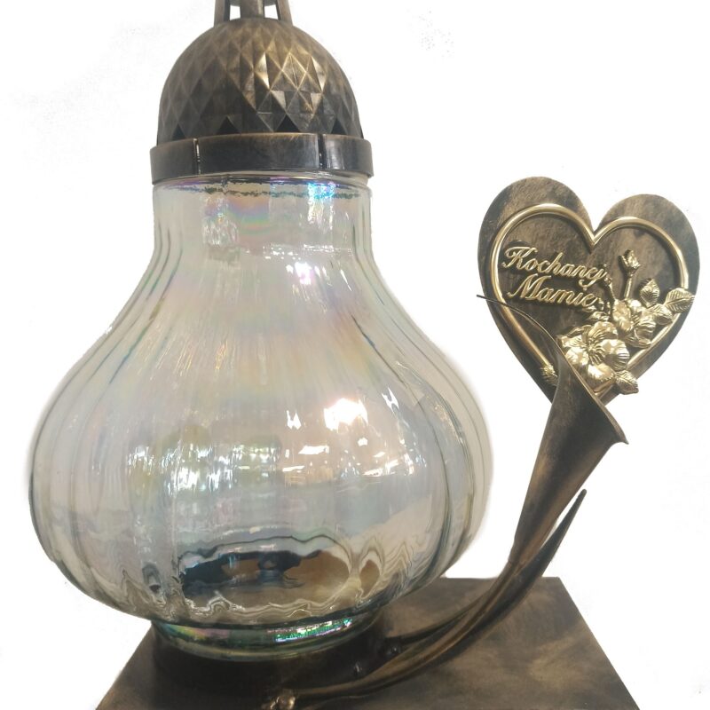 Znicz lampion metaloplastyka dla mamy