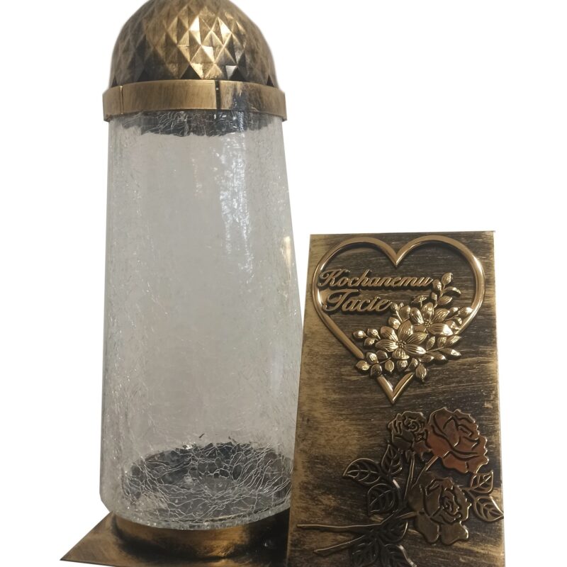 Znicz lampion metaloplastyka dla taty