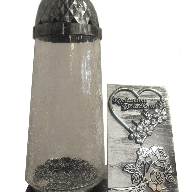 Znicz lampion metaloplastyka dla dziadka
