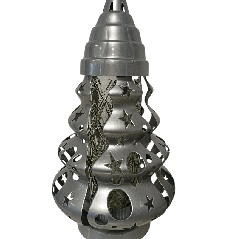 Znicz artystyczny choinka ażur.