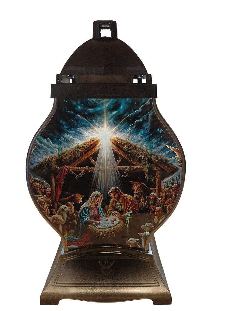 Znicz kapliczka Q szopka złota