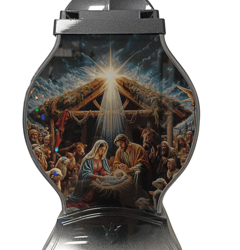 Znicz kapliczka Q szopka srebrna