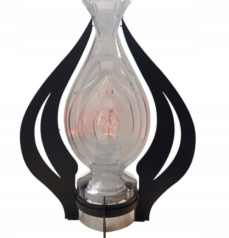 Znicz LED LAMPION NA BATERIE EFEKT PŁOMIENIA 3D 30×25 cm