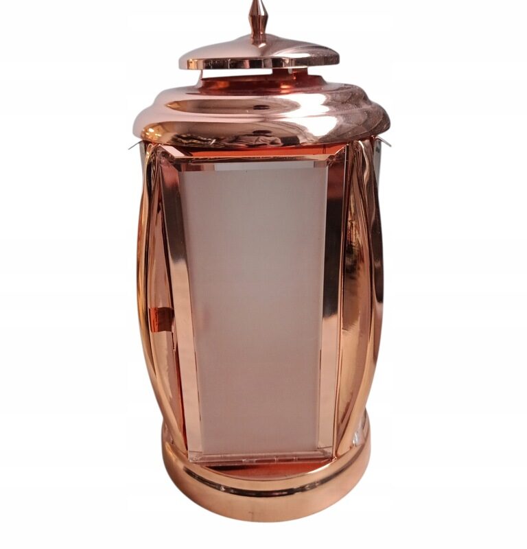 Znicz Stal nierdzewna Lampion ciężki lampion z grubego mleczne szkło + świeca led