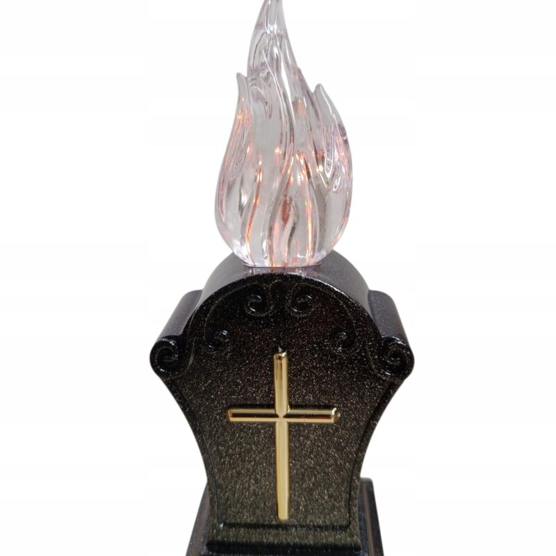 ZNICZ ŚWIECA LED WKŁAD DO ZNICZY KRZYŻ EFEKT PŁOMIENIA NA BATERIE