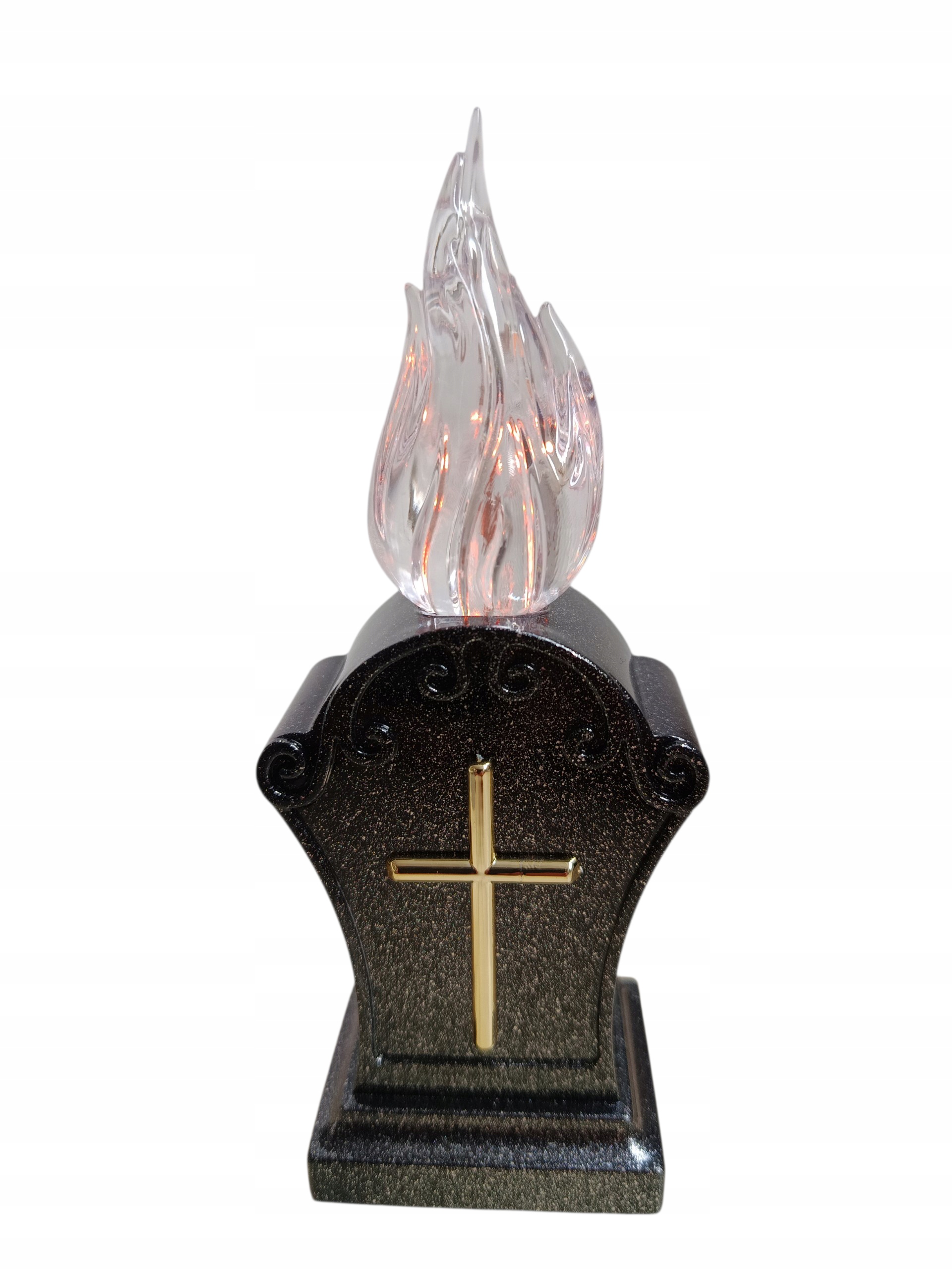 ZNICZ ŚWIECA LED WKŁAD DO ZNICZY KRZYŻ EFEKT PŁOMIENIA NA BATERIE