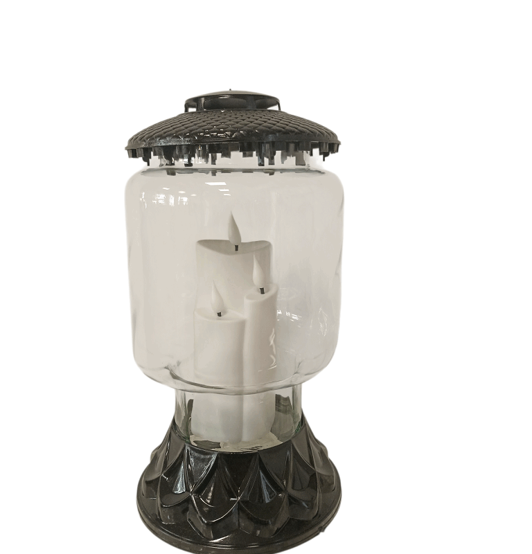 Znicz szklany czarny MITO