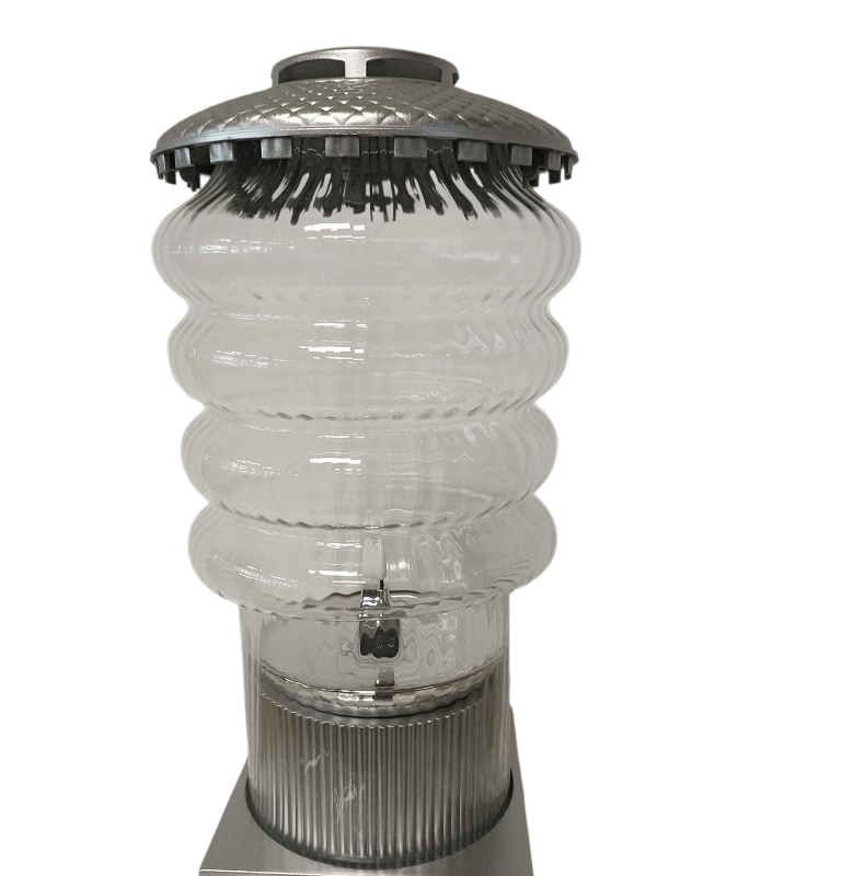 Znicz szklany "Tokio" z  świeczką LED